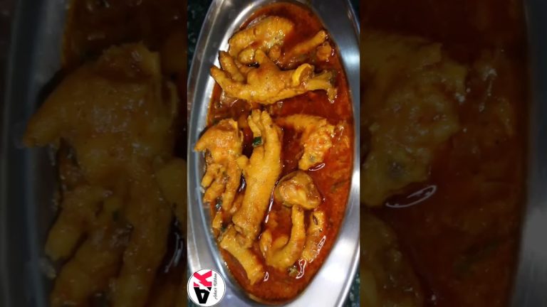 Chicken Feet Curry Recipe/Murgi Ke Panje #shorts #chickenfeet#ashaskitchen