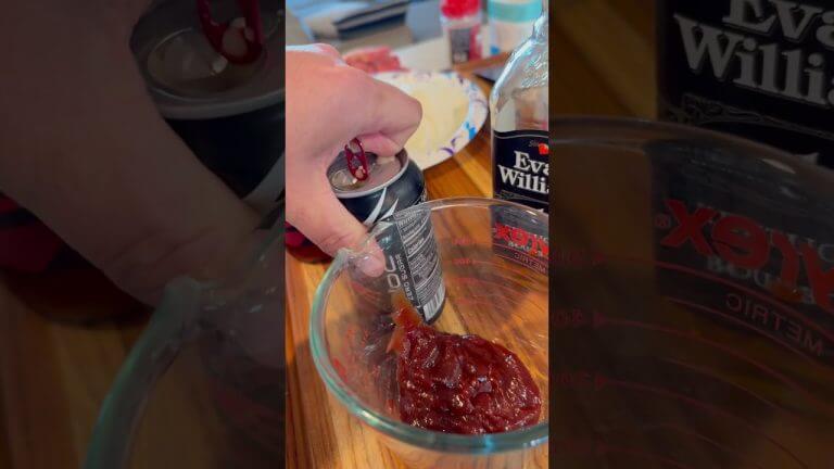 Delicious BBQ Bourbon Hamburger