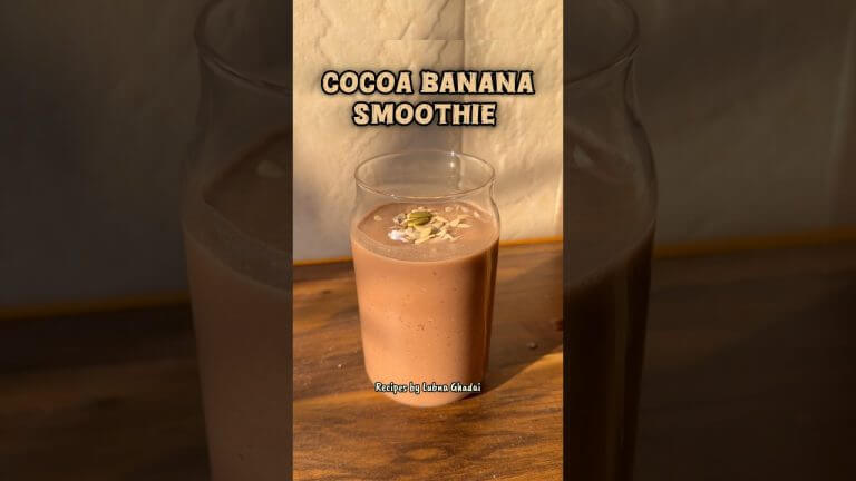 Try this healthy Cocoa Banana Smoothie for Sehri | Healthy Suhoor Recipes | Healthy Smoothie recipe