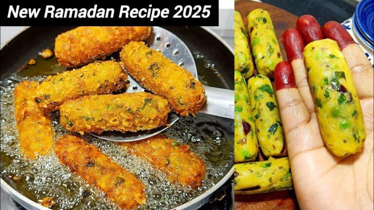 क्रिस्पी आलू मटर रोल रमजान इफ्तार रेसिपी | Iftar Special Aloo Matar Roll | Ramadan Recipes 2025