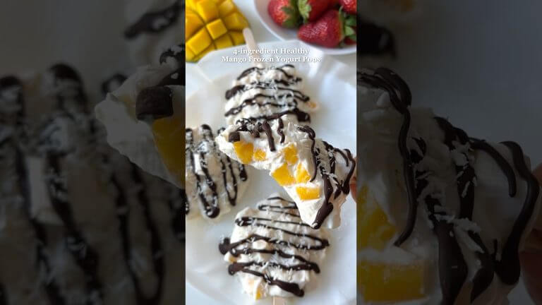 4-ingredient Healthy Dessert Idea😋 #healthyrecipes #healthydessert #easyrecipes