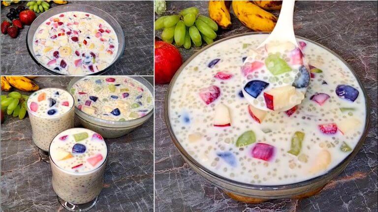 ইফতারে কলিজা ঠান্ডা করা সাবুদানার শরবত রেসিপি। সাবুদানার ডেজার্ট রেসিপি। Sabudanar dessert recipes।