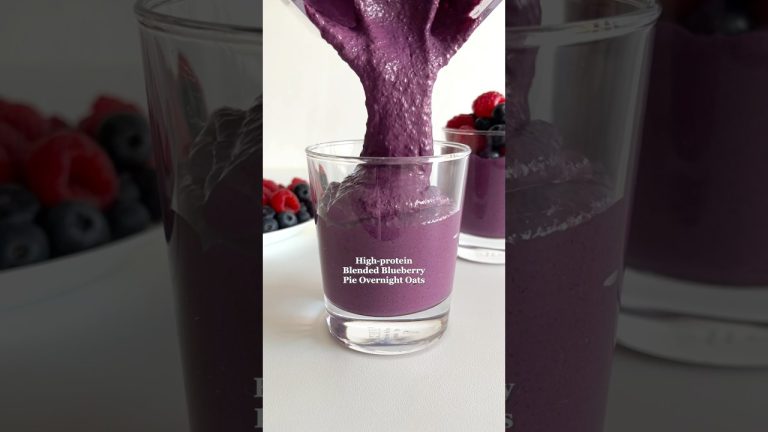 Blended Overnight Oats😍 #healthyrecipes #healthybreakfast #highprotein