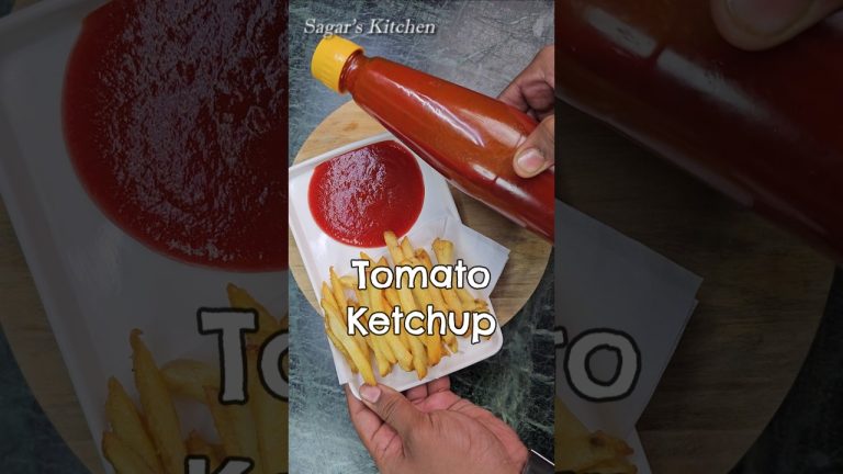 40₹ में 1 Kg टमाटो केचप घर पे बनाइये | Tomato Ketchup Recipe… Homemade Best Ketchup #Shorts