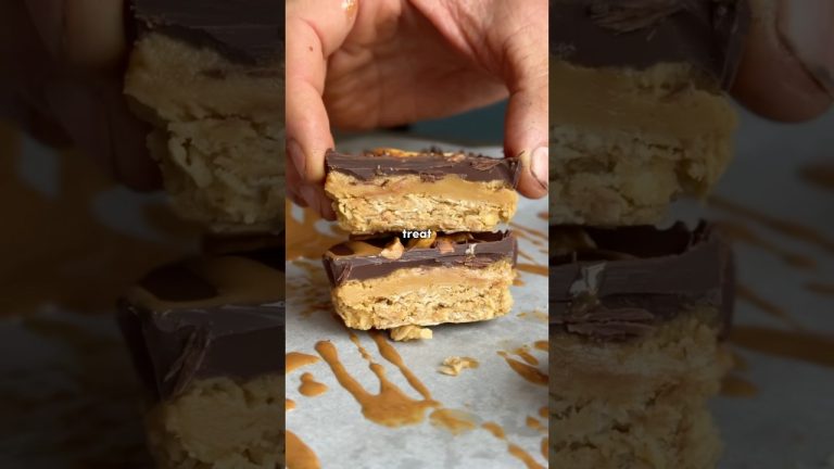 5 Ingredient, No Bake, Chocolate Peanut Butter Oat Cups 💚