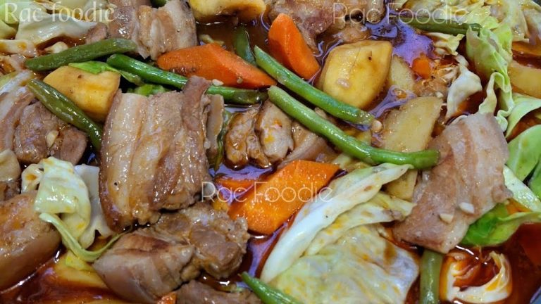 How to cook Pork pochero |Saucy pochero recipe makulay magulay