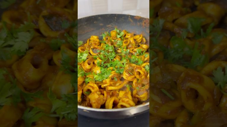 Spicy squid masala recipe at home |#shorts #squidmasala #seafood #viralvideos #recipe |squid recipe