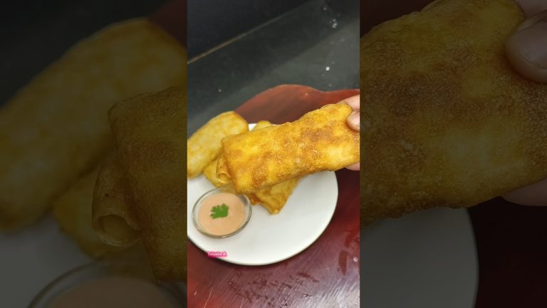 Ramzan Chicken Spring Roll With Sheet Recipe. #ramzan #shorts