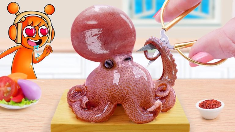 The Best Seafood Recipes 🐙 Miniature Korean Baby Octopus Stir Fried Tomato 💘 Sprunki Cooking