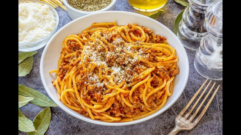 Espagueti con carne molida. Recetas faciles