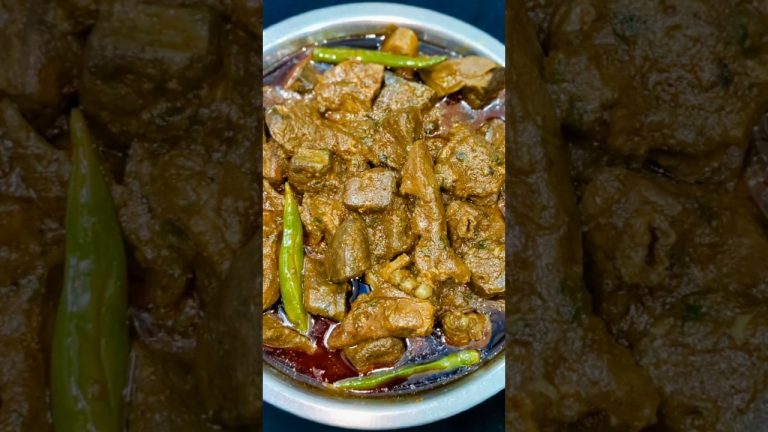 Eid Special: Shorba Wala Masala Kaleji | Gosht Ka Salan | Dil Gurda kaleji Masala #AlooGosht #shorts