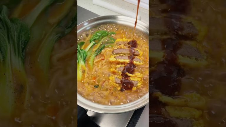 Noodles with Beef 🍜 #ramen #noodles #beef #cooking #food #easyrecipe #ramennoodles #instantnoodles