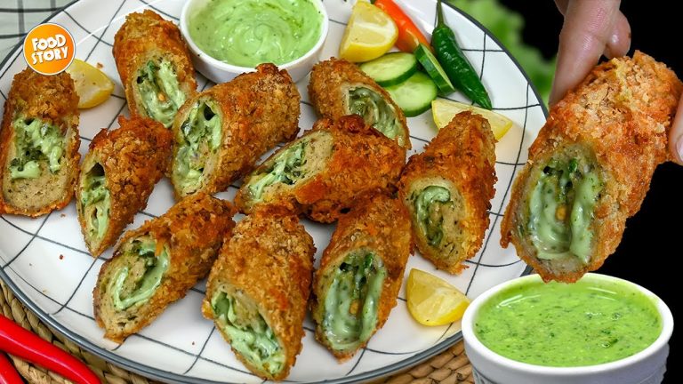 Ramzan Special Chicken Shahi Roll Recipe,Chutney Roll Recipe by Samina Food Story