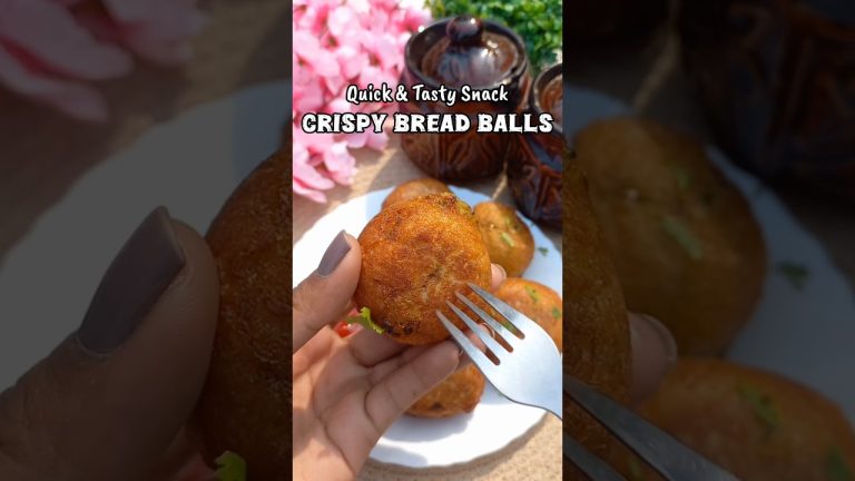 Crispy Bread Balls 😍 #breadballs #recipe #easysnacks #foodiefromgwalior #cooking