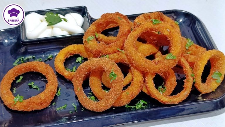Ramzan Special BBQ Onion Rings | Onion Rings Recipe Easy | Cooking With Sabeera
