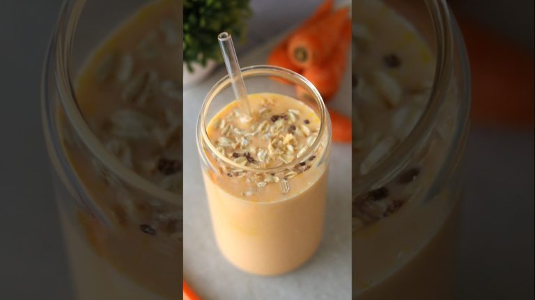 Creamy Carrot Milkshake Recipe | Healthy & Refreshing Drink