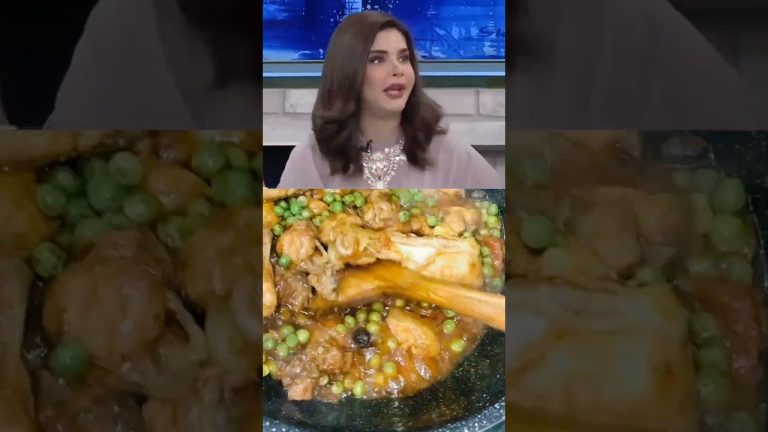 🙂Sadia Faisal favourite chicken recipe | How to make matar chicken recipe #shorts​ #youtubeshorts​