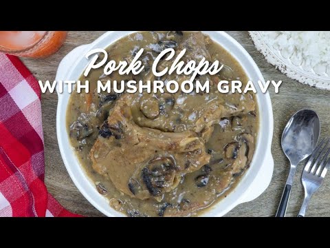 One-Pan Pork Chops with Creamy Mushroom Gravy Recipe