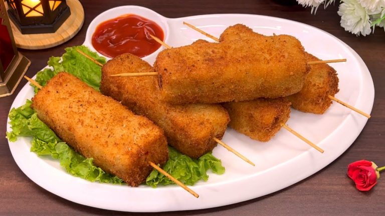 Chicken Bread Sticks For Iftar | Ramzan Special Recipes |