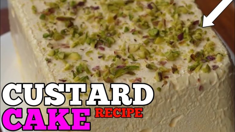 Simple and easy custard cake recipe #viralvideo #food #cake