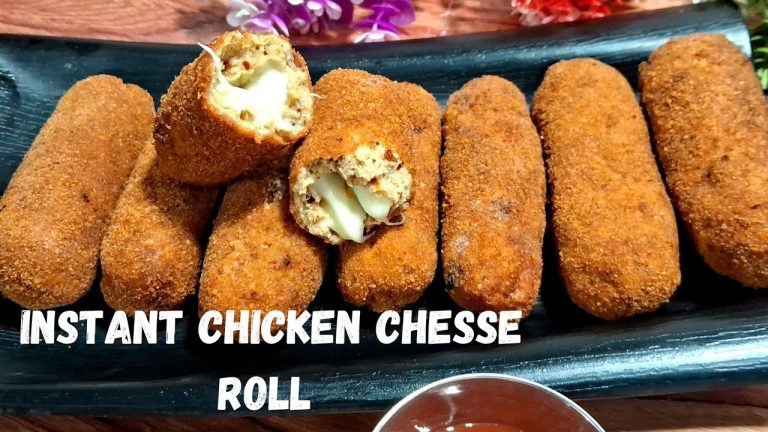 Easy Chicken Chesse Roll Recipe, Instant And Delicious Recipe, Chicken Chesey Roll,  iftar Recipe,