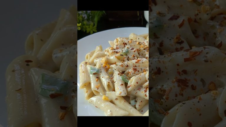 White sauce pasta without butter #4yourecipes #recipe #restaurantstyle