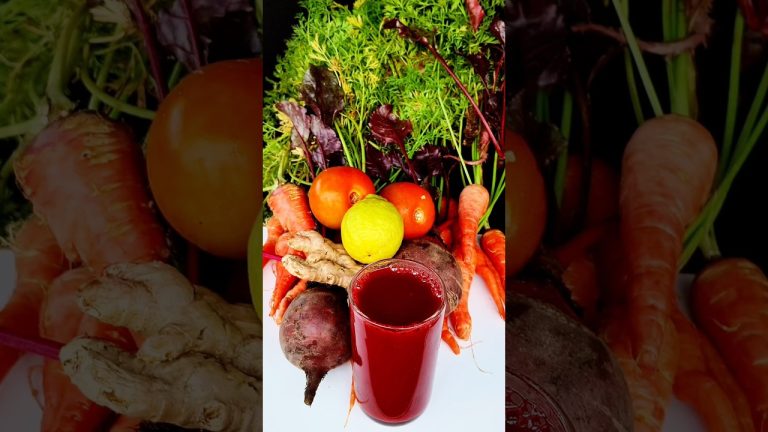 Carrot Beetroot Juice at Home#asmr #shorts #trending