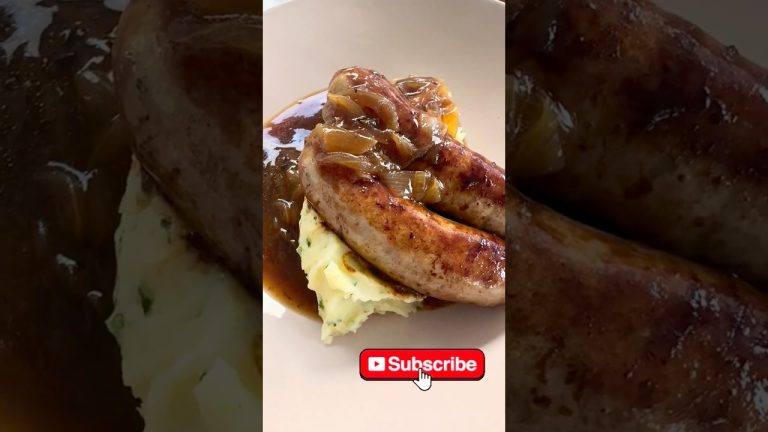 Perfectly Cooked Juicy Sausages #sausages #breakfastrecipe #english breakfast