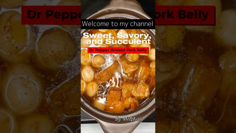 Slow-braised pork belly infused with Dr Pepper tender, juicy, and packed with flavor – FHD