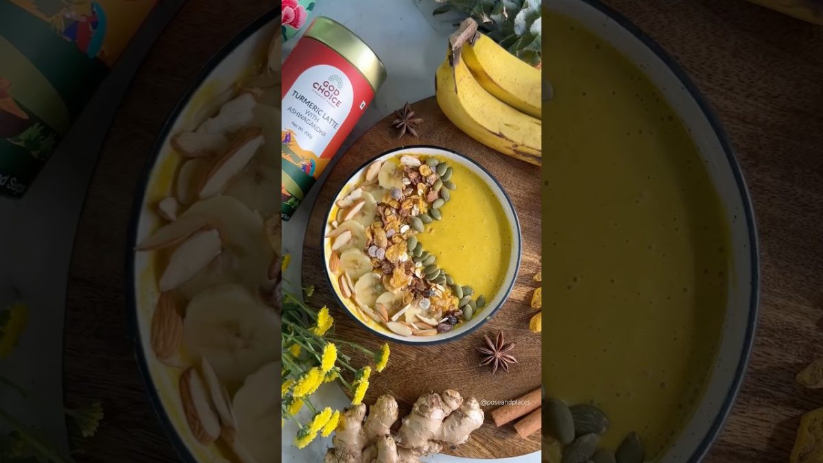 Anti-Inflammatory Healthy Smoothie Bowl 🥣 Healthy Breakfast Recipe 💛
