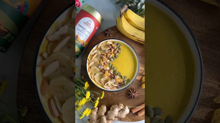 Anti-Inflammatory Healthy Smoothie Bowl 🥣  Healthy Breakfast Recipe 💛