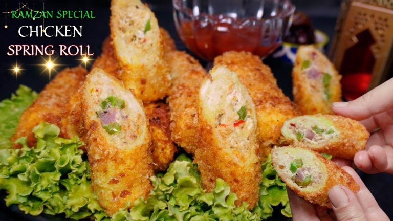 Ramzan Special Chicken Spring Roll | Chicken Cheese Bread Rolls | Iftar Recipes