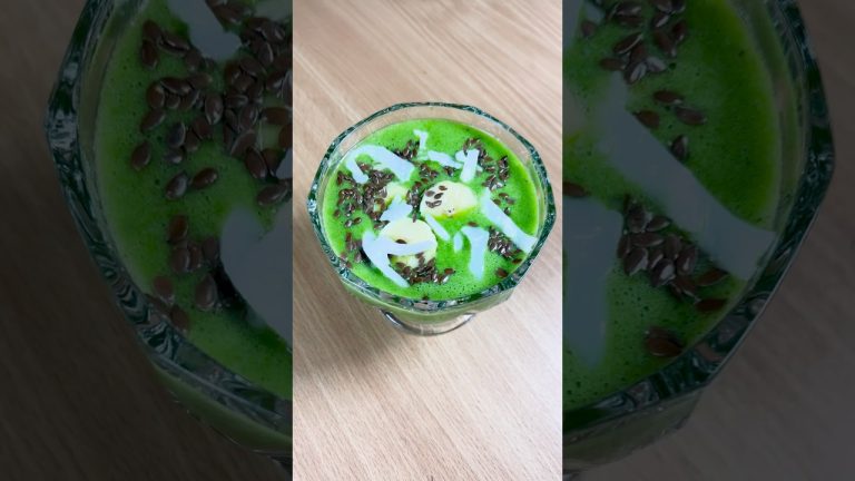 Refreshing Tropical Green Smoothie with Pineapple & Banana Chunks#recipe @MummyOPsKitchen