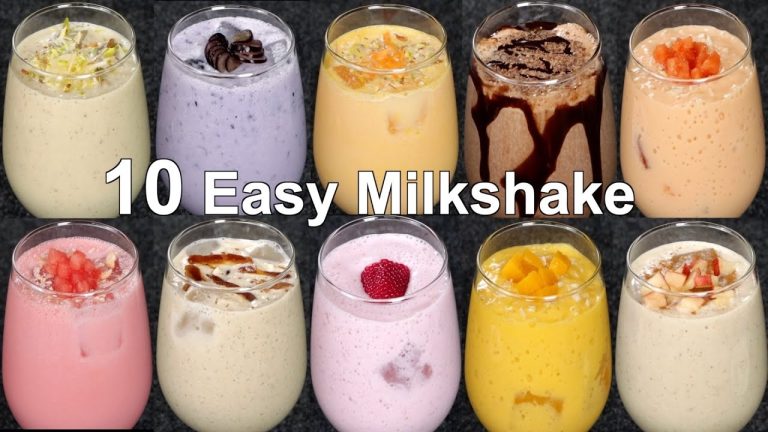 10 Easy Milkshake Recipe | How to Make Summer Drinks at Home