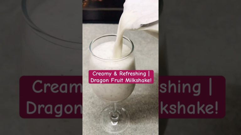 Dragon Fruit Milkshake Recipe | Creamy & Refreshing Summer Drink | Easy & Delicious! #shorts
