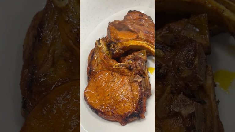 Secreto para que las chuletas de cerdo queden jugosas todo el tiempo. #cocina #comida #receta