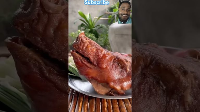 pork head cooking#shorts
