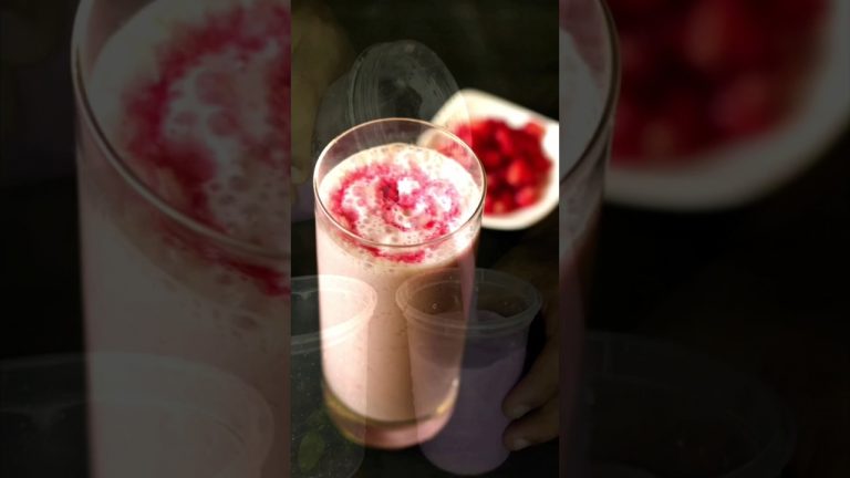 EASY WEIGHT GAIN : POMEGRANATE🍅 SMOOTHIE 😋🍹#shorts #juicewrld #fruit #juice #healthy #pomegranate