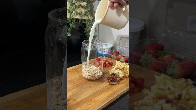 🍓Healthy breakfast ideas 🍎 #shorts #overnightoats