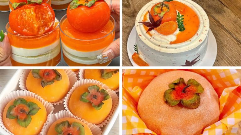 Satisfying Relaxing Video|🍪🎂🍰🍩Persimmon Dessert Recipe|Asmr|Tiktok