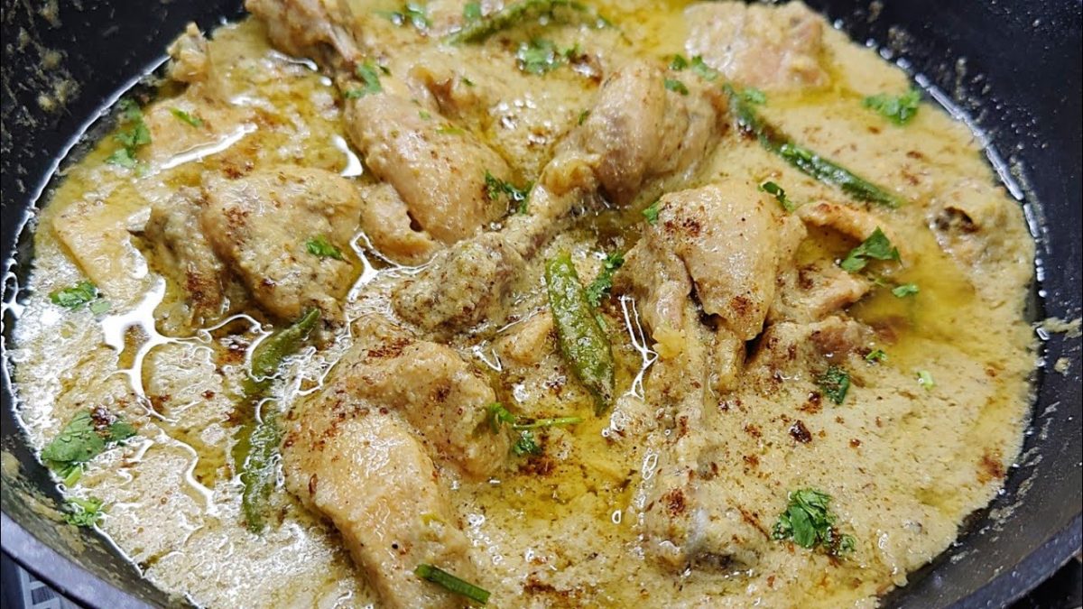 White Chicken Korma Silky Smooth Gravy Wala | How To Make White Chicken Korma | White Chicken Korma