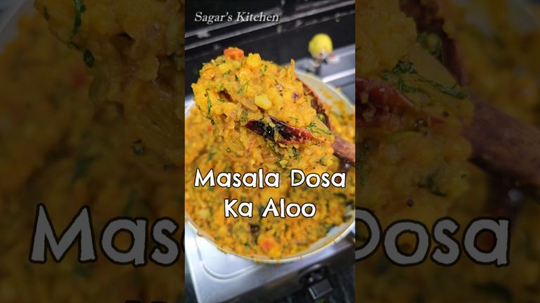 Perfect Masala Dosa Aloo ki Recipe #Shorts