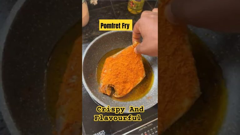 🔥 Restaurant-Style Pomfret Fish Recipe | Crispy & Flavorful | Must-Try Seafood Dish! 🍽️🐟#Pomfret