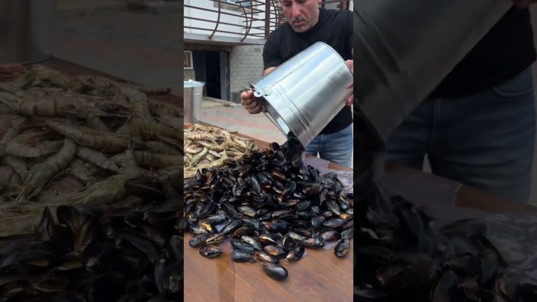 COOKED MUSSELS with SHRIMPSAll #food #meat #recipes