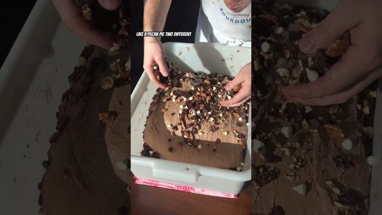 Cherry Chocolate Pecan Sourdough Prep and Baking in Texas #sourdough #bread