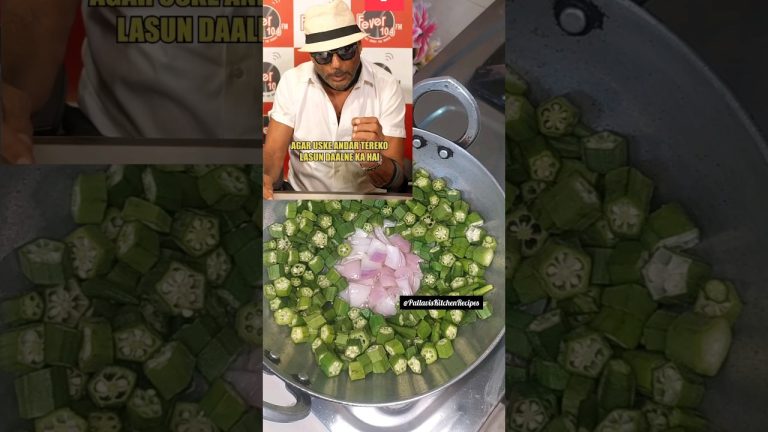 Jackie Shroff's ( JAGGU DADA ): “Kaanda Bhindi” recipe #shorts #ytshorts #viralvideo #trending #food