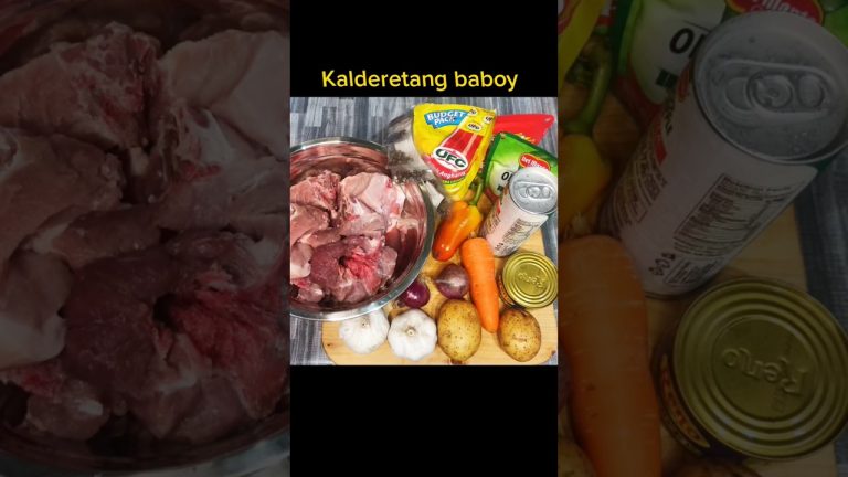 Kalderetang baboy | Simple recipe pork caldereta #shortvideo #shorts #subscribe #alfie #food