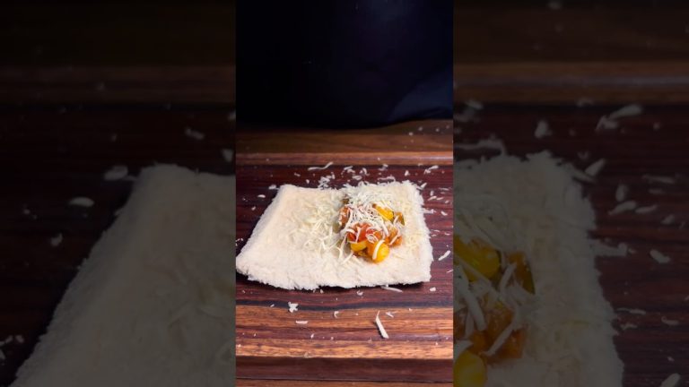 Crispy Bread pocket | Quick and Easy Snack #food #asmr #cooking #recipe #asmrcooking #breadrecipe