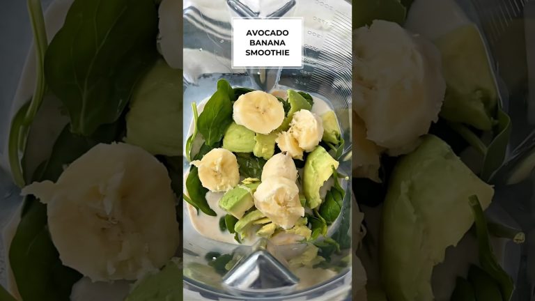 Avocado Banana Smoothie- Breakfast Smoothie – Easy Healthy Delicious #short  #smoothie