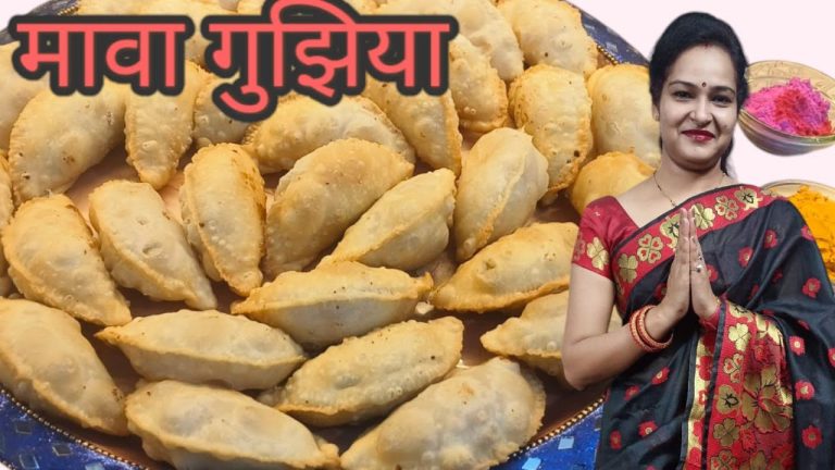 Mawa Gujiya Recipe – Holi Special Sweet | Traditional Homemade Dessert with Khoya & Dry Fruits|